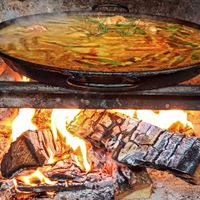 ELEBORACIÓN A LA LEÑA RESTAURANTE GRANJA SANTA CREU ELEBORACIÓN A LA LEÑA RESTAURANTE GRANJA SANTA CREU