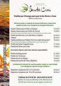 PAELLAS POR ENCARGO RESTAURANTE GRANJA SANTA CREU PAELLAS POR ENCARGO RESTAURANTE GRANJA SANTA CREU
